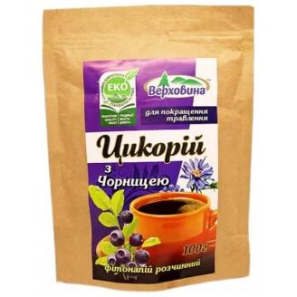 Напій кавововий розчин Цикорій з чорницею Верховинка 100г.