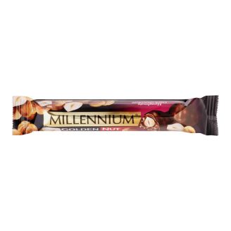 Батончик шоколадний чорний Golden Nut з ціл. горіхом 40г Millennium