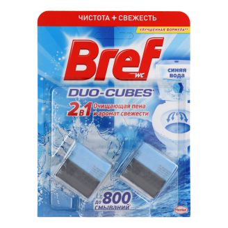 Дуо-кубики для бачка Bref Активна чистота 2*50г