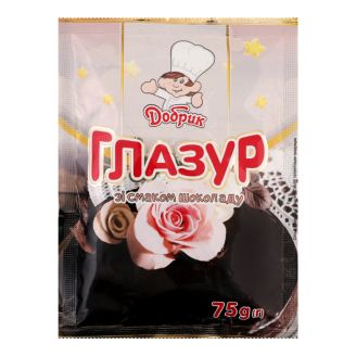 Глазур зі смаком шоколаду 75г Добрик
