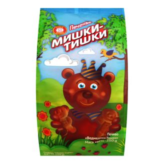 Печиво цукрове Ведмедики-Тишки 250г (пак) ХБФ