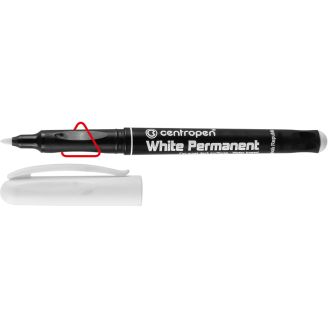 2686 Маркер White Permanent 2мм білий Centropen 30297 