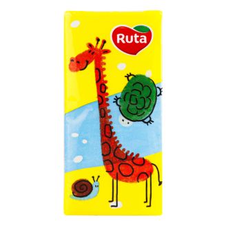 Носовi хустинки Ruta Дитячі 3-шар без/аром 1 шт