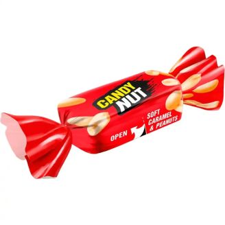 Цукерки Candy Nut м'яка карамель з арахісом (червон) (ваг.) Рошен