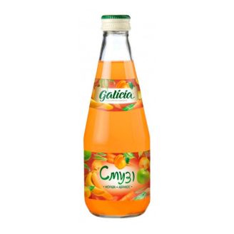 Сік з м'як.смузi морква-абрикос скл/пл 0,3л Galicia