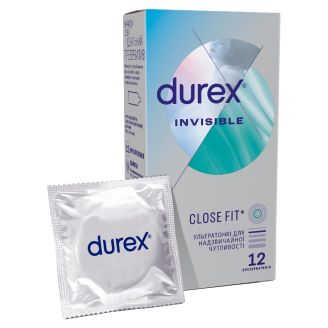 ***DUREX Презервативи Invisible ультратонкі 12 шт