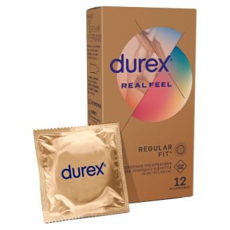 ***DUREX Презервативи Real feel натуральні відчуття 12 шт