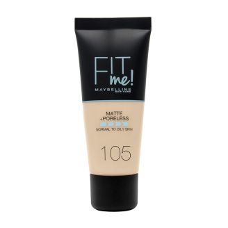 Maybelline Тональний крем матуючий Fit Me №105 30мл Natural Ivory TOP