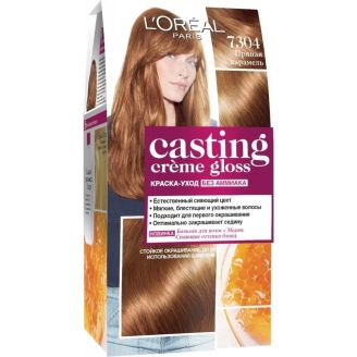 L'Oreal Casting Creme Gloss Фарба для волосся 7304 Пряна карамель