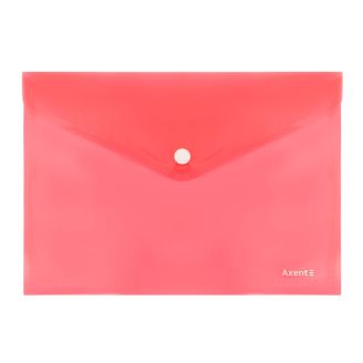 37051 Папка на кнопці А5 червона 1522-24-А