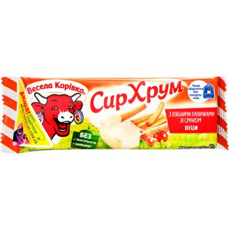 Сир плавл. "Хрум" зі смаком піци 40%  35г  ТМ "Весела Корівка"