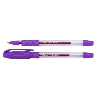 Ручка PENSAN NEON GEL 1мм фіолетова 2290/12