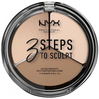 NYX Палетка для контурування 3 Steps to Sculpt Face FAIR №01 TOP