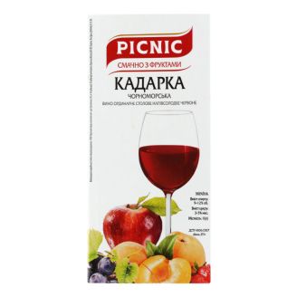 Вино Кадарка Чорноморська черв. н/сол. 1,0 л т/п ОЗКВ