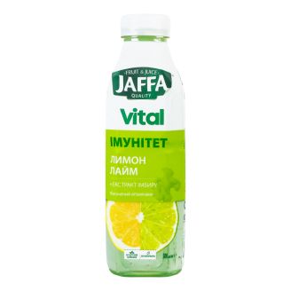 Напій з соком Jaffa Immunity Лайм + Лимон + Імбир 0.5л Jaffa