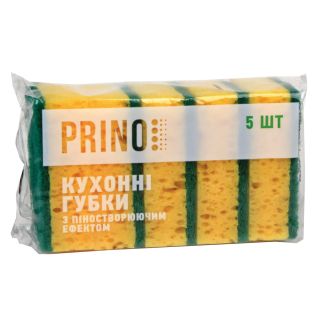 Губки кухонні Піноефект Міді ТМ "Prino" (5шт)