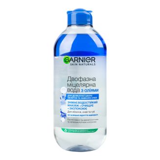 Garnier Skin Naturals Міцелярна вода з оліями для делікатної шкіри обличчя 400 мл