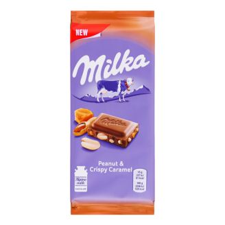 Шоколад молочний  карамель/арахіс 90г Мілка