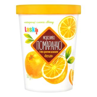 Морозиво "Іспанський Помаранчо" з апельсином  500г п.ст.ТМ Ласка
