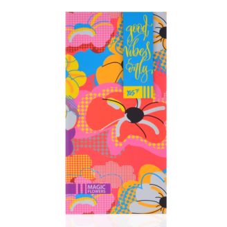 151368 Блокнот 100*200/64лін. інтег., неон+софт-тач лак. "Floral vibes" YES