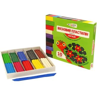 74107 Пластилін Craft&Joy 10кол. 120гр воск. 331016