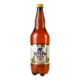 ПИВО СВІТЛЕ "ТЕТЕРІВ" 1.2л, ПЕТ