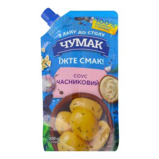 Соус Часниковий д/п 200г Чумак