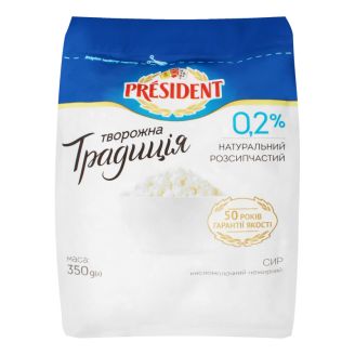 Сир к/м "Творожна традиція" 0.2% 350г ф/п Лакталіс