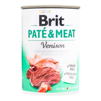 Brit Pate &Meat Dog k оленина 400 г (venison)
