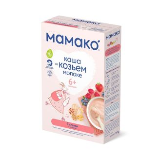 Каша молочна з 6 місяців 7 злаків з ягодами 200г "Мамако" Іспанія