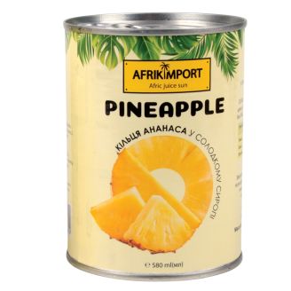 Ананаси кільцями в сиропі 580 ml AfrikImport