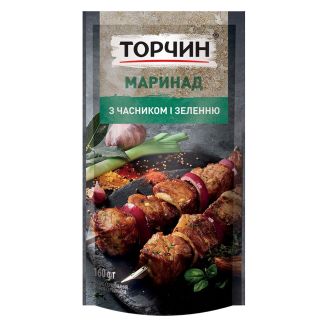Маринад з Часником та зеленню д/п 160 г Торчин