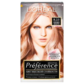 L'Oreal Preference Фарба для волосся 8.23 ​​Рожеве золото