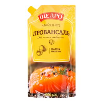 Майонез Провансаль 67% 550г д/п Щедро
