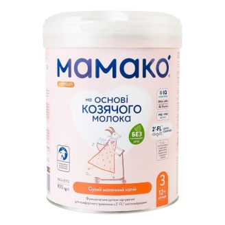 Суміш на основі козячого молока МАМАКО 3 (від 12 міс) 800 г