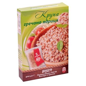 Крупа гречана ядриця 400г (5*80г) Супермаркет РОСТ