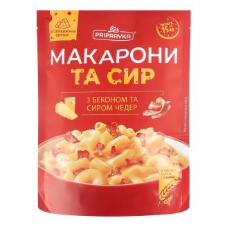 Макарони з беконом та сиром Чедер 150 г Приправка