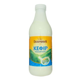 Кефір нежирний 870г пл Галичина