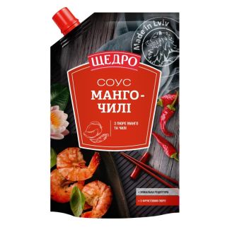 Соус червоний Манго-чилі д/пак 200г ТМ Щедро