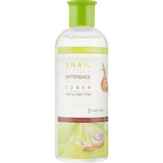 Farmstay Тонер для обличчя зволожуючий з муцином равлика Snail visible difference moisture 350 мл
