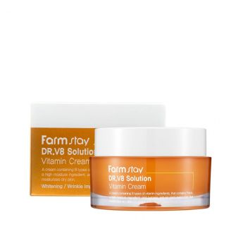 Farm stay Крем для обличчя Вітамінний 50 мл DR.V8 Solution Vitamin Cream