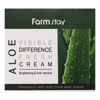 Farm stay Крем для обличчя Зволожуючий з екстрактом алое 100 мл Visible Difference Fresh Cream Aloe