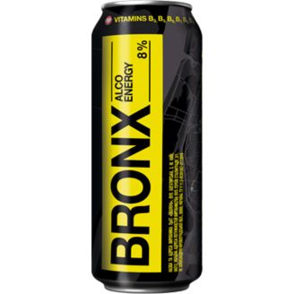 Напій енергетичний сл/ал BRONX УКРАЇНА 0,5л з/б алк.8%
