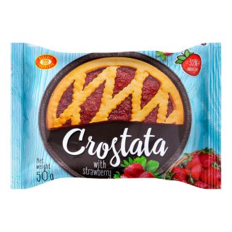 Пирiг пісочний "CROSTATA" полуниця 50г  ХБФ