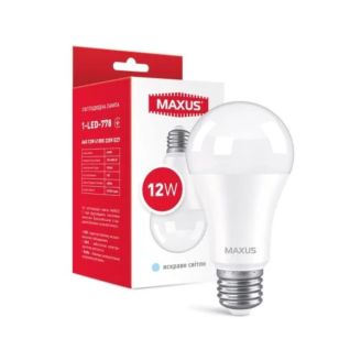 Лампа світлодіодна MAXUS  A60 12W 4100K 220V E27 1-LED-778