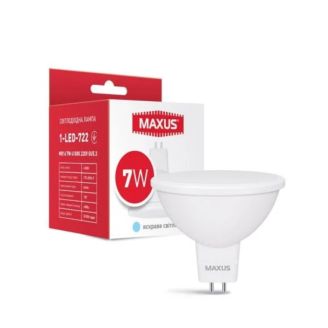 Лампа світлодіодна MAXUS MR16 7W 4100K 220V GU5.3  1-LED-722