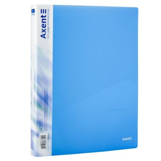 43388 Папка на 2-х кільцях, 25мм, прозора синя 1207-22-A