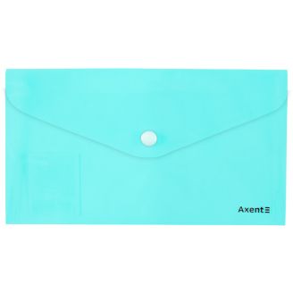 43837 Папка-конверт на кнопці DL, Pastelini, м'ятна 1414-18-A