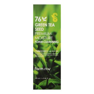 Farm stay Пінка для вмивання Очищуюча з зеленим чаєм 100 мл Green Tea Seed Premium Mois Foam Clean