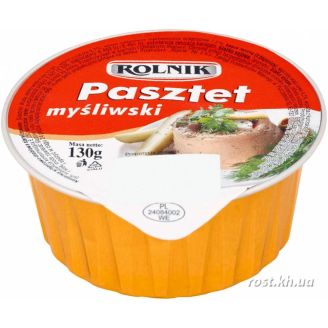 Паштет мисливський 130г ал/б Rolnik